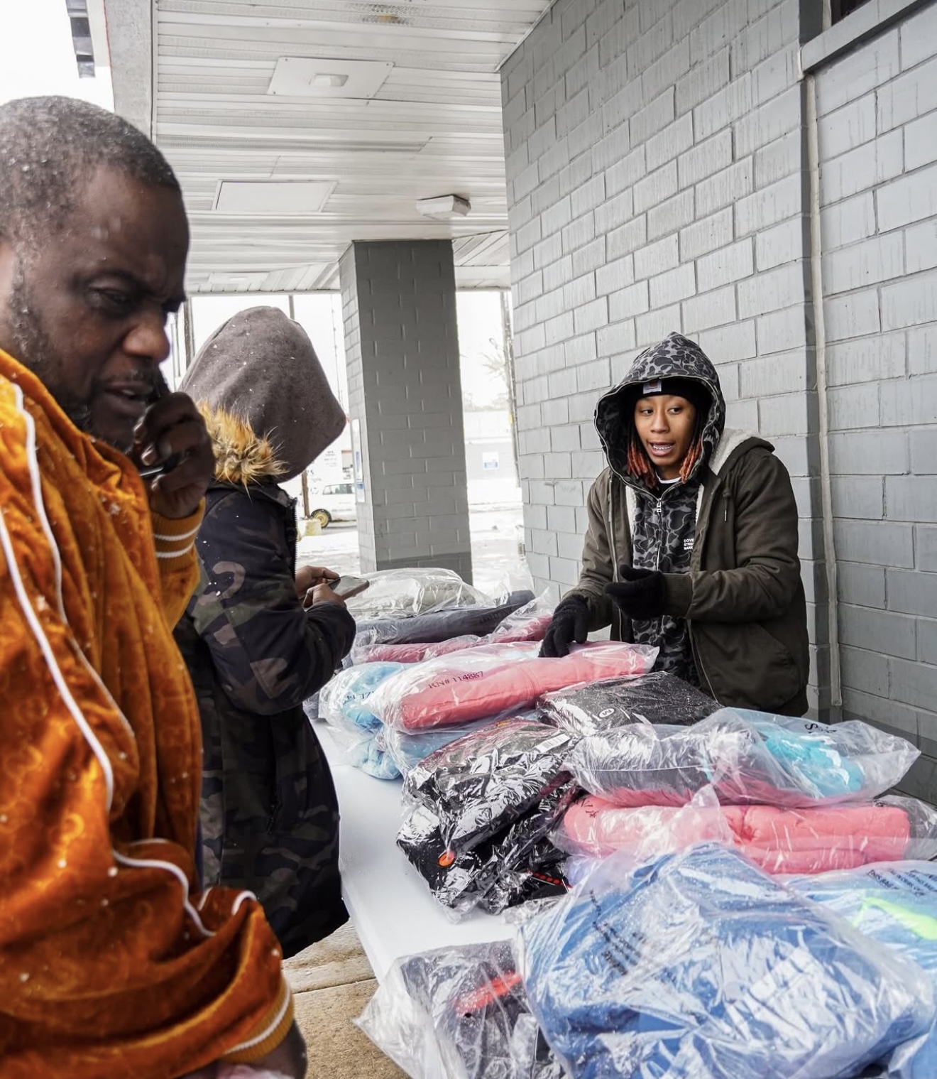 Distributing essentials at the Hot Spot