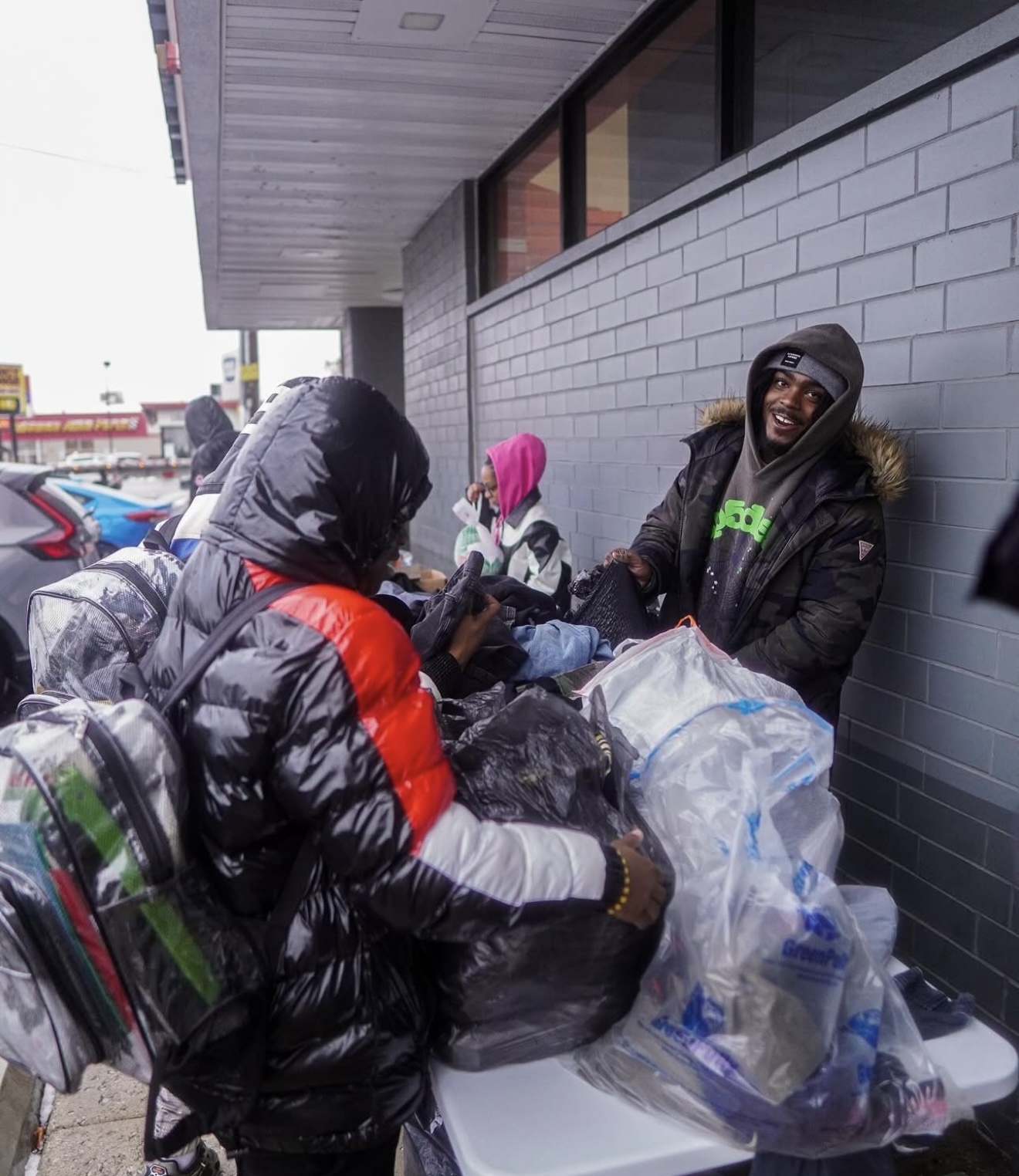 Giving back to Harvey — smiles all around
